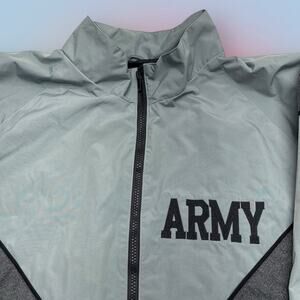 ARMY Men’s XL LONG Gray Rain Jacket